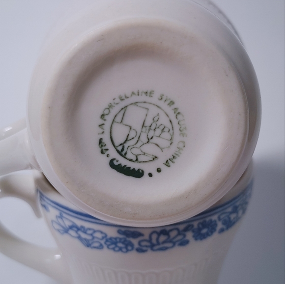 Set of 2 - Blue pattern Syracuse China Mug - Picture 4 of 5